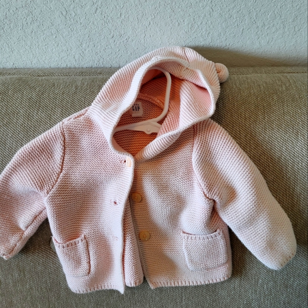 Baby Gap Pink Knit Baby Sweater 6 - 12m